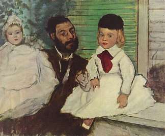 勒皮克伯爵和他的儿子们 Comte Le Pic and his Sons (1870)，埃德加·德加