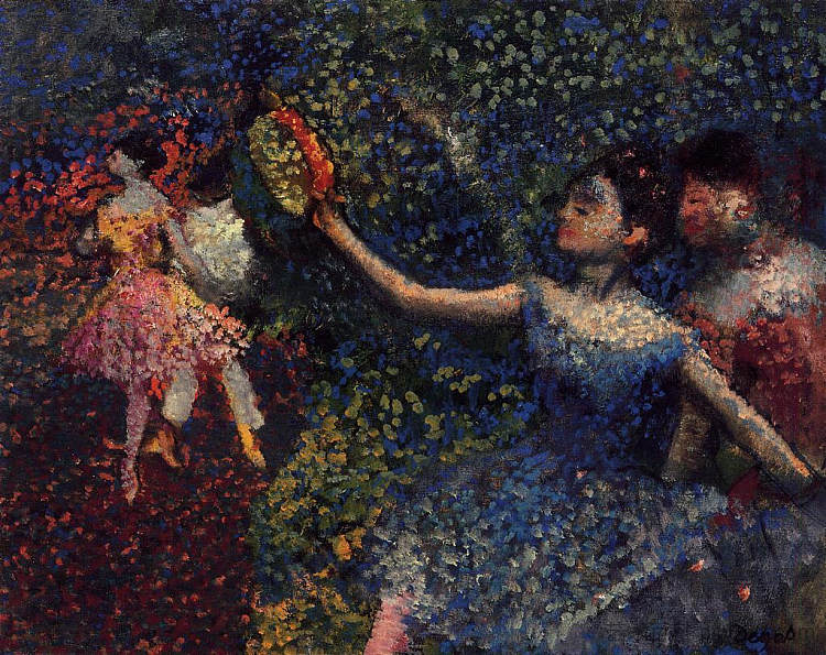 舞者和小手鼓 Dancer and Tambourine (c.1897),埃德加·德加