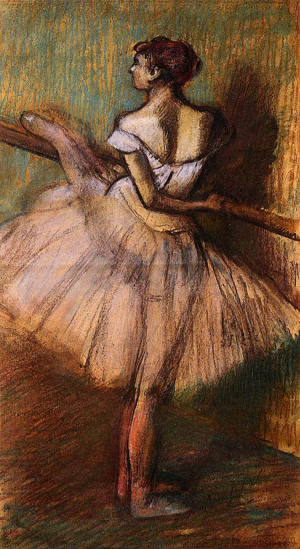 巴利舞的舞者 Dancer at the Barre (c.1884 - c.1888)，埃德加·德加