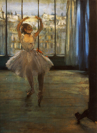 舞者摆姿势 Dancer Posing (1878)，埃德加·德加