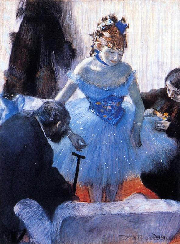 舞者更衣室 Dancer's Dressing Room (c.1878),埃德加·德加