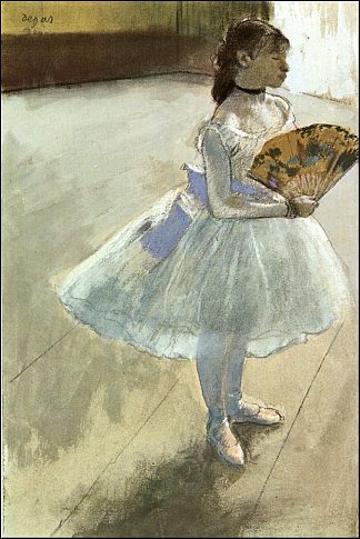 拿着扇子的舞者 Dancer with a Fan (1879)，埃德加·德加