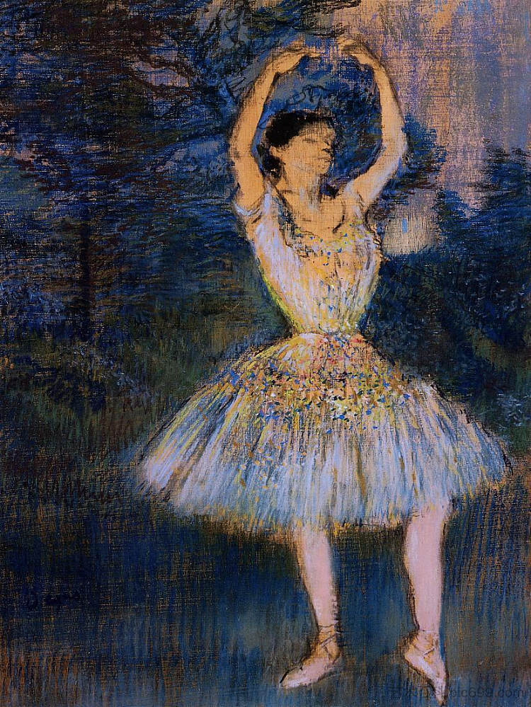 举起双臂的舞者 Dancer with Raised Arms (1891),埃德加·德加