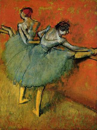 巴利舞厅的舞者 Dancers at the Barre (c.1900 – c.1905)，埃德加·德加