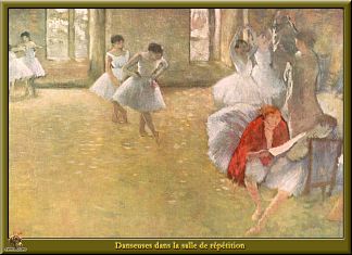 排练厅里的舞者 Dancers in the Rehearsal Hall (1889 – 1895)，埃德加·德加