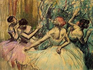 翅膀上的舞者 Dancers in the Wings (c.1897 – c.1901)，埃德加·德加
