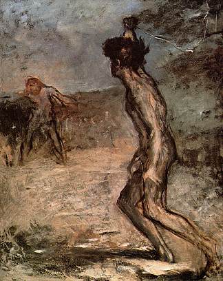 大卫和歌利亚 David and Goliath (c.1863)，埃德加·德加