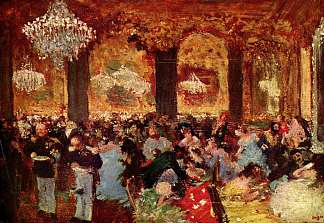 舞会晚餐 Dinner at the Ball (1879)，埃德加·德加
