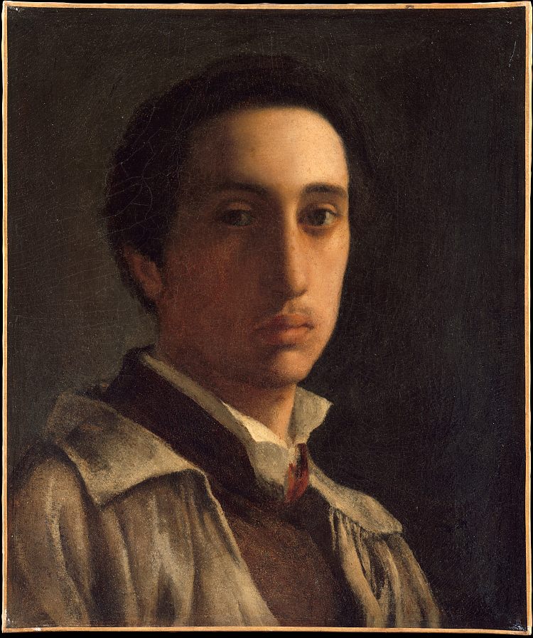 自画像 Self-Portrait (1855 - c.1856)，埃德加·德加