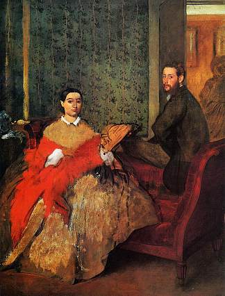 埃德蒙多和特蕾莎·莫比利 Edmondo and Therese Morbilli (1865 – 1866)，埃德加·德加