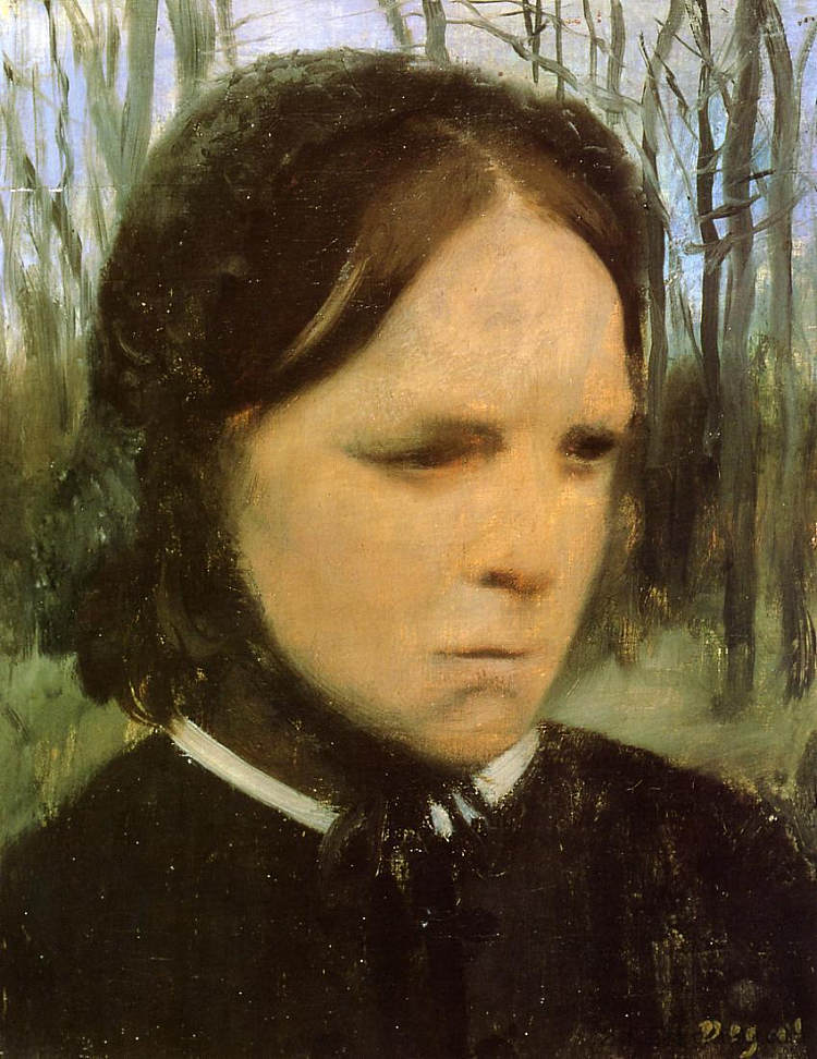 埃斯特尔·穆森·巴尔弗 Estelle Musson Balfour (c.1865),埃德加·德加