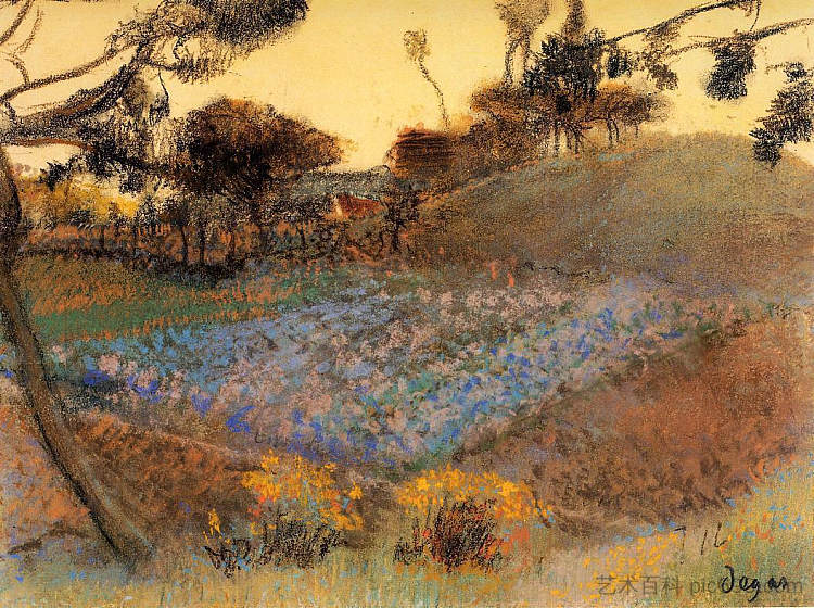 亚麻田 Field of Flax (1891 - 1892),埃德加·德加