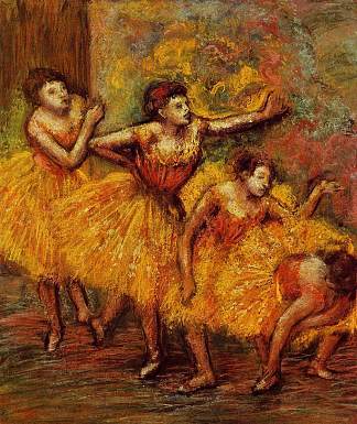 Four Dancers Four Dancers (c.1903)，埃德加·德加