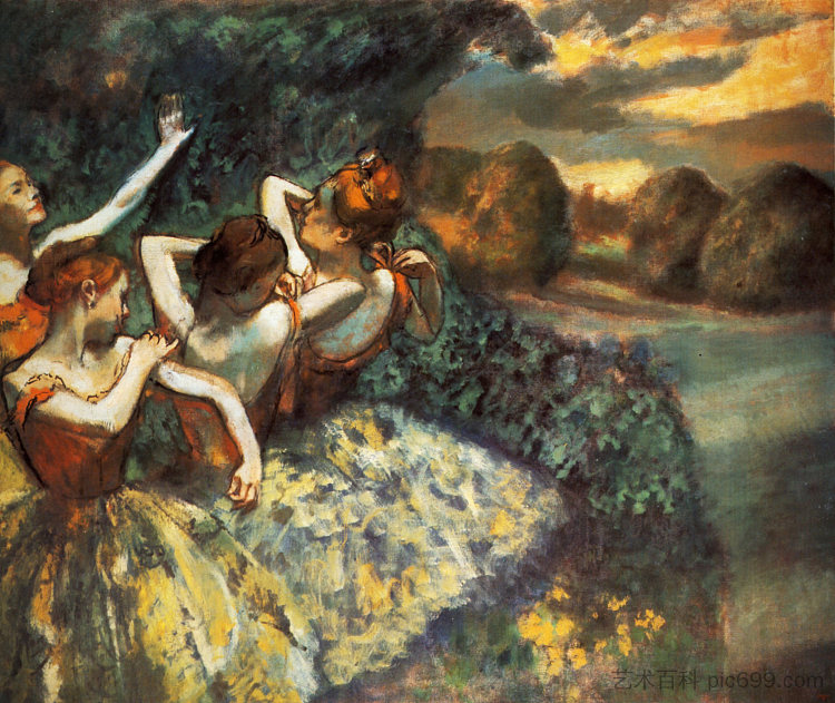 四个舞者 Four Dancers (1900),埃德加·德加