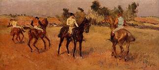 四个骑士 Four Jockeys (c.1886 – c.1888)，埃德加·德加
