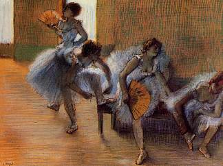 在舞蹈工作室 In the Dance Studio (c.1897)，埃德加·德加