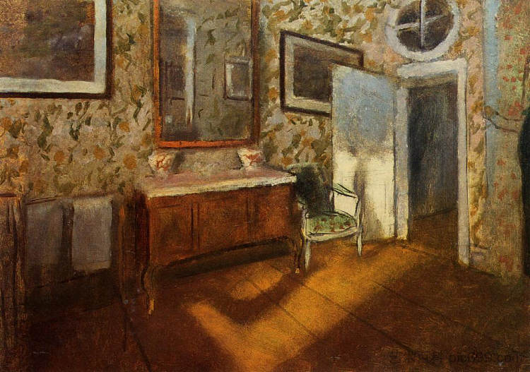 梅尼-休伯特室内设计 Interior at Menil-Hubert (1892),埃德加·德加