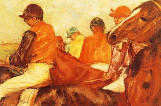 骑 师 Jockeys (1881)，埃德加·德加