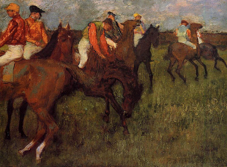 骑师 Jockeys (1895)，埃德加·德加