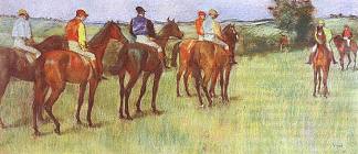骑师 Jockeys (1886)，埃德加·德加