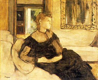 戈比拉德夫人，伊夫·莫里索 Madame Gobillard, Yves Morisot (1869)，埃德加·德加