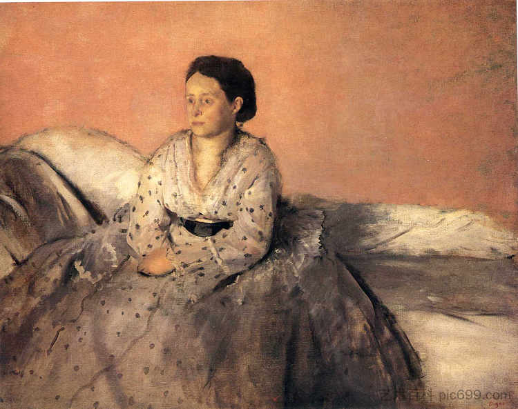 雷内·德·加斯夫人 Madame Rene De Gas (1872 - 1873),埃德加·德加