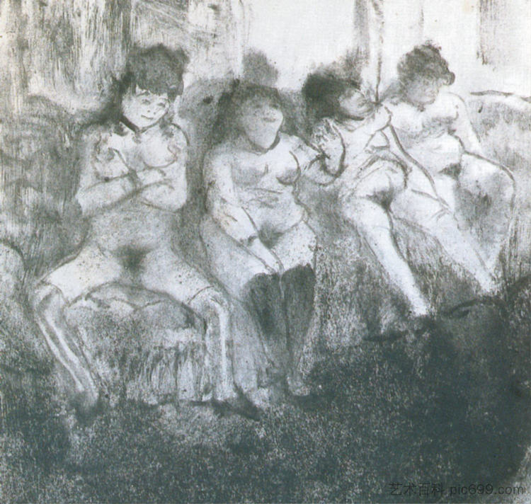 尝试,第二个版本 Make an attempt, second version (1876 - 1877),埃德加·德加