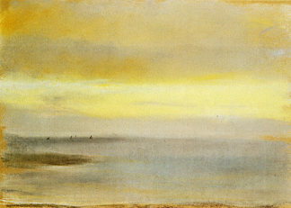 码头， 日落 Marina, Sunset (1869)，埃德加·德加