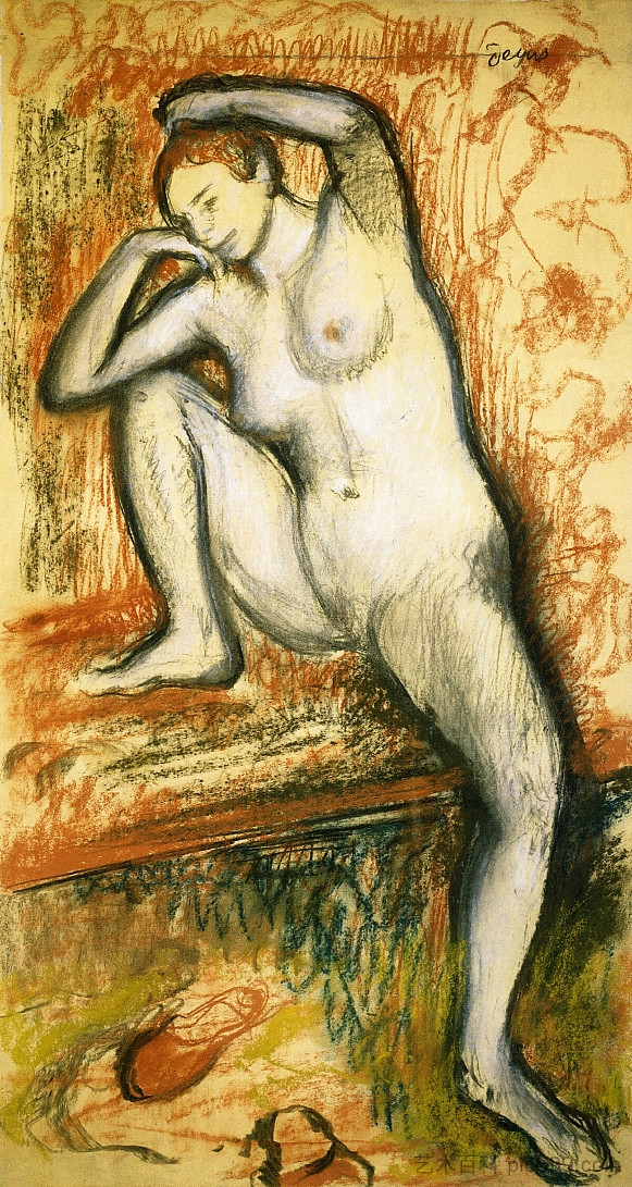 一个舞者的裸体研究 Nude Study of a Dancer (1902),埃德加·德加