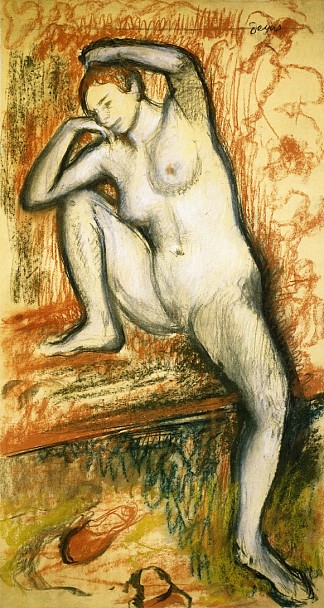 一个舞者的裸体研究 Nude Study of a Dancer (1902)，埃德加·德加