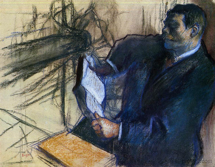 异教徒和德加的父亲 Pagans and Degas's Father (1882)，埃德加·德加