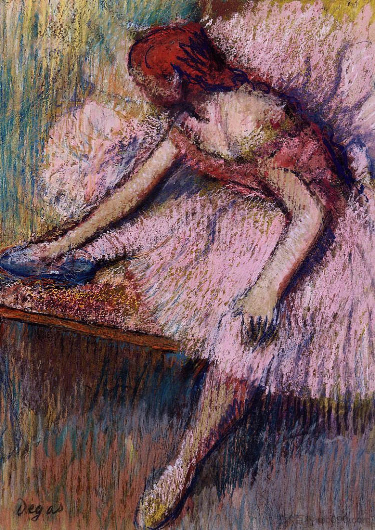 粉红色的舞者 Pink Dancer (c.1896),埃德加·德加