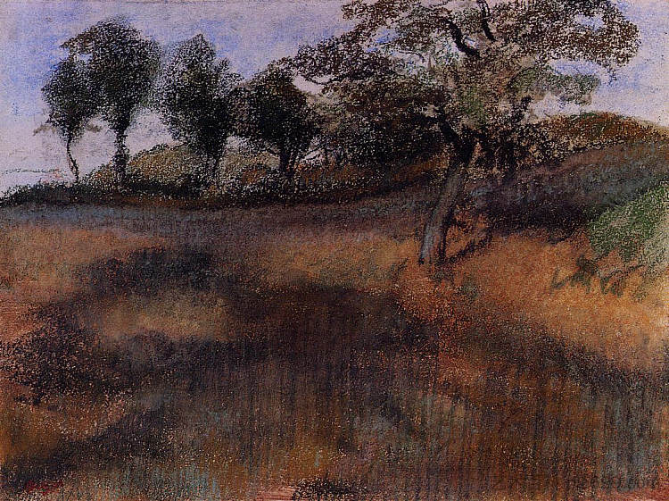 开垦的土地 Plowed Field (c.1880 - c.1890),埃德加·德加