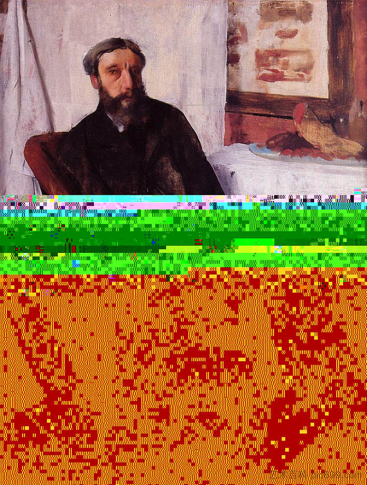 一个男人的肖像 Portrait of a Man (c.1866),埃德加·德加