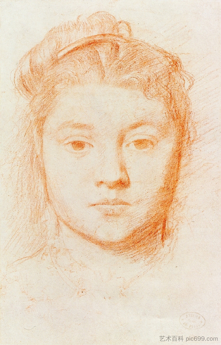 一个女人的肖像 Portrait of a Woman (c.1866)，埃德加·德加