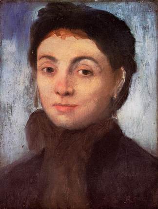 约瑟芬·高杰林的肖像 Portrait of Josephine Gaujelin (1867)，埃德加·德加