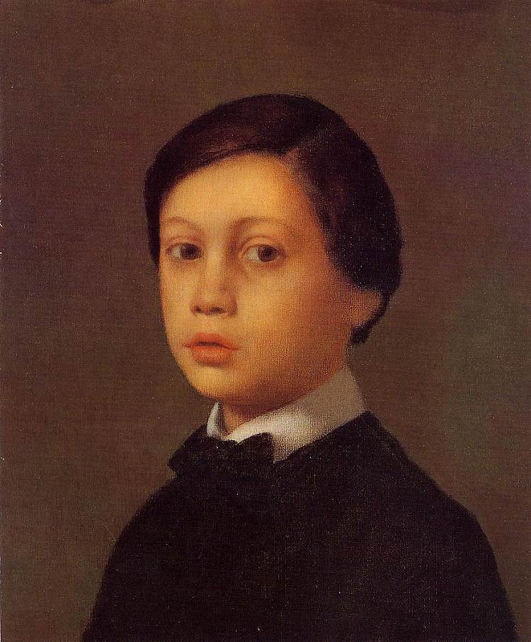 雷内·德·加斯的肖像 Portrait of Rene De Gas (1855)，埃德加·德加