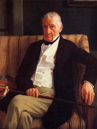 勒内-希莱尔·德·加斯的肖像 Portrait of Rene-Hillaire De Gas (1857)，埃德加·德加