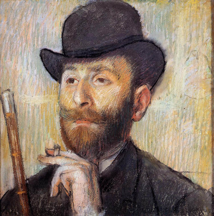 扎切里·扎卡里安的肖像 Portrait of Zacherie Zacharian (1886),埃德加·德加