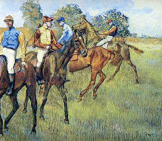 赛马 Race Horses (c.1873)，埃德加·德加