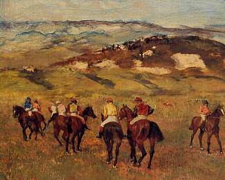 赛马 Racehorses (1884)，埃德加·德加