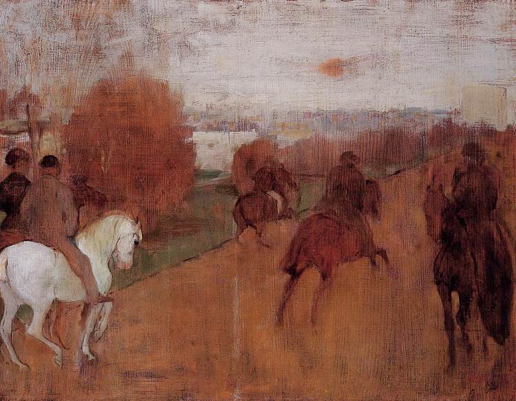 路上的骑手 Riders on a Road (1864 - 1868)，埃德加·德加