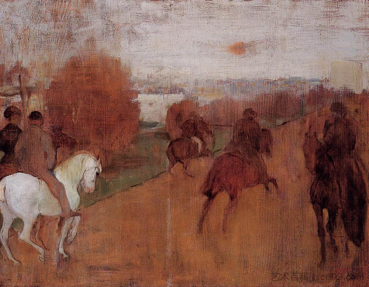 路上的骑手 Riders on a Road (1864 - 1868),埃德加·德加