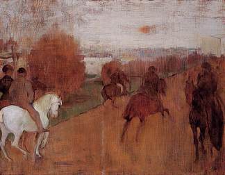 路上的骑手 Riders on a Road (1864 – 1868)，埃德加·德加