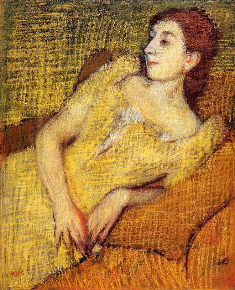 坐着的女人 Seated Woman (1895)，埃德加·德加