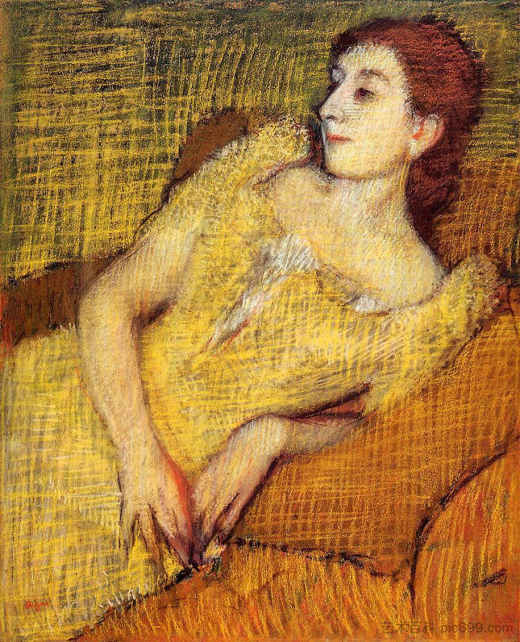 坐着的女人 Seated Woman (1895),埃德加·德加
