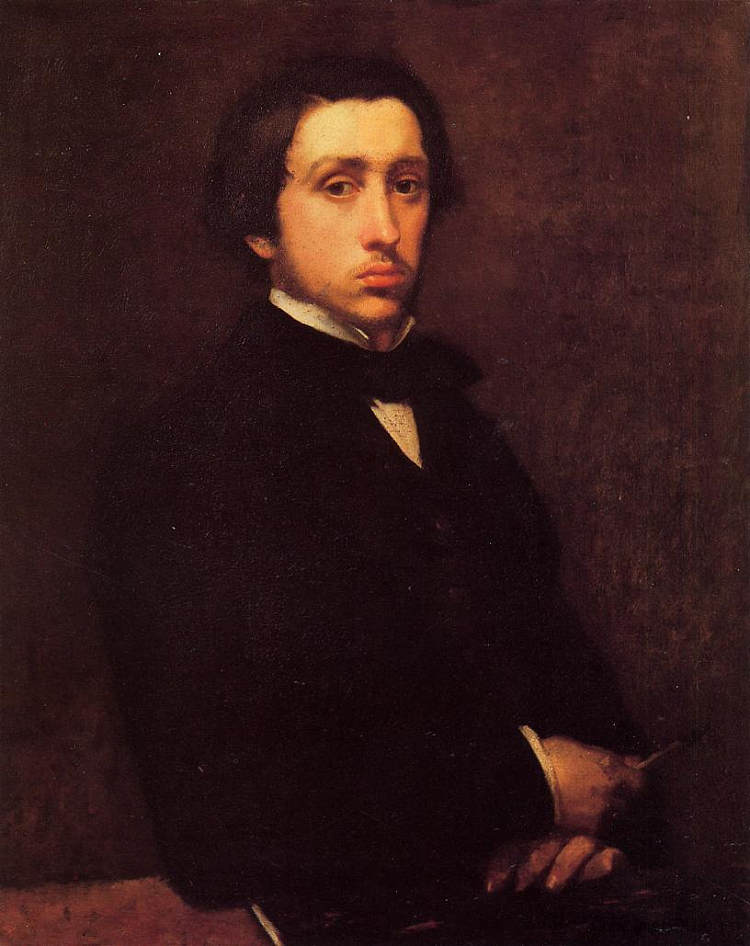 自画像 Self Portrait (1855)，埃德加·德加