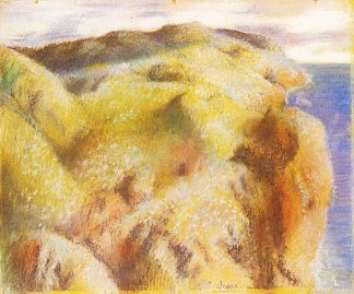 陡峭的海岸 Steep Coast (1892)，埃德加·德加