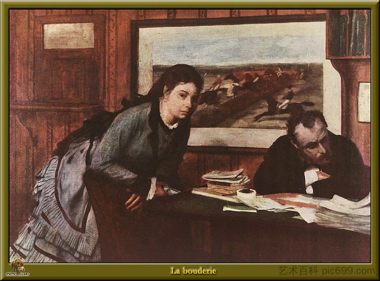 生 闷气 Sulking (c.1870),埃德加·德加