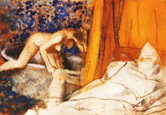 洗澡 The Bath (1890)，埃德加·德加